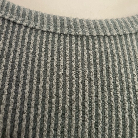 Maurices Sage Ribbed Short Sleeve Top - Picture 3 of 5